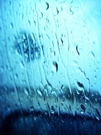 Close-up of water against sky