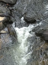 River flowing through rocks