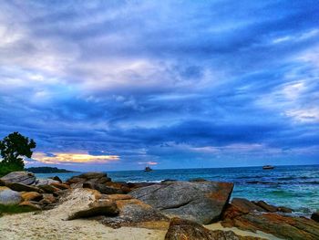 Scenic view of sea against sky