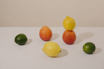 Citrus fruit tabletop still life