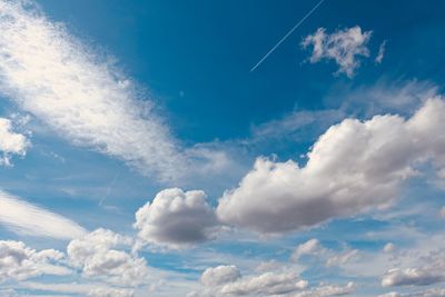 Low angle view of clouds in sky