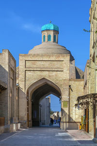 Low angle view of historic building against sky