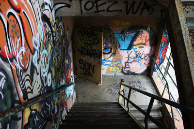 Graffiti on steps