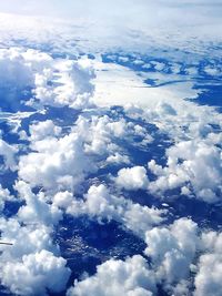 Aerial view of clouds in sky