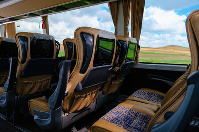 Interior of bus