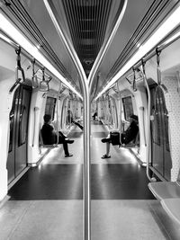 People sitting in train