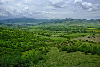 Scenic view of landscape against sky