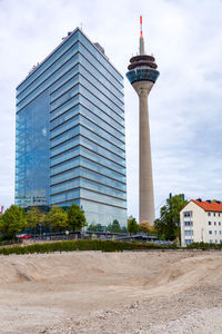 Low angle view of buildings against sky