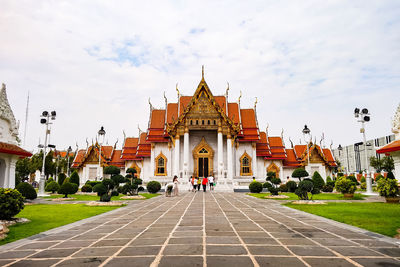 Marble temple. it is one of bangkok's most beautiful temples and a major tourist attraction