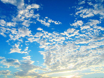 Low angle view of clouds in sky