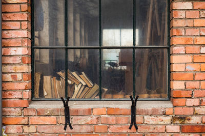 Window of abandoned house