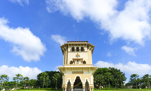 Low angle view of historical building against sky