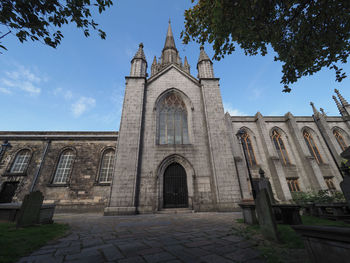 Low angle view of historic building