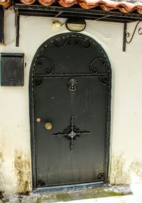 Close-up of closed door