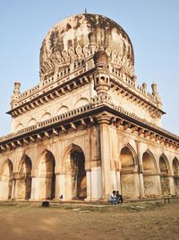Low angle view of historical building