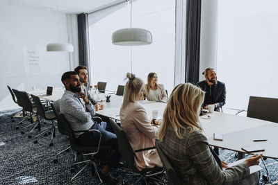 Group of people on table