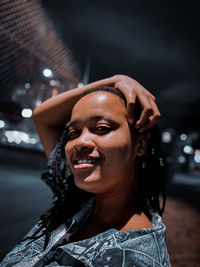 Portrait of a smiling young woman