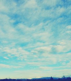 Low angle view of cloudy sky