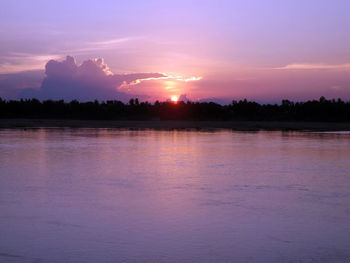 River at sunset