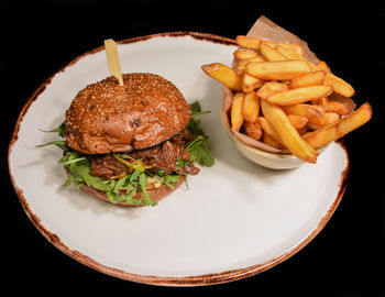 Close-up of food in plate