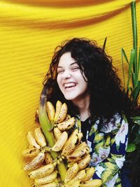 Portrait of smiling young woman