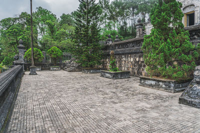 View of old temple building