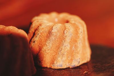 Close-up of cake on table