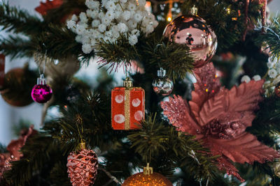 Close-up of christmas tree