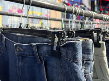 Low section of woman standing in store