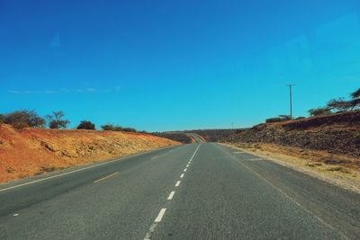 An empty highway in tanzania