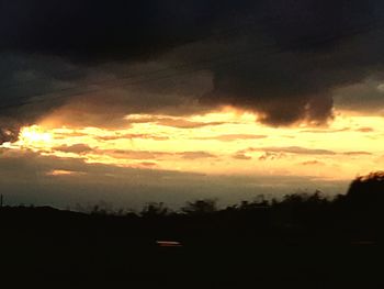 Scenic view of sky during sunset