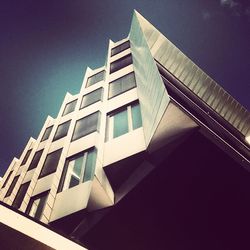 Low angle view of modern building against sky