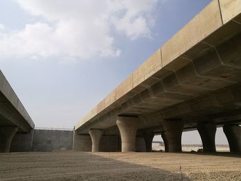 Low angle view of built structure against sky