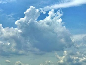 Low angle view of clouds in sky