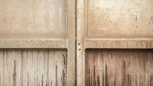 Close-up of wooden door