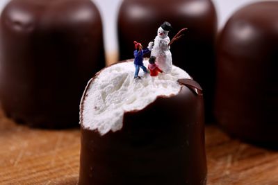 Close-up of cake on table