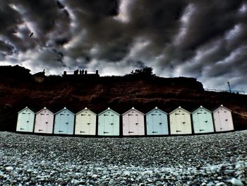 Building against cloudy sky