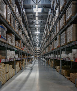 Wide shot of a warehouse in the new ikea kl.