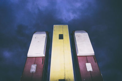 Low angle view of built structure against the sky