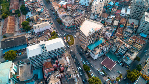 Aerial view of the haven of peace, city of dar es salaam