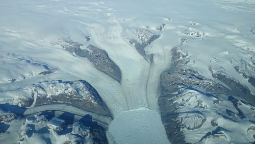 Full frame shot of glacier in greenland