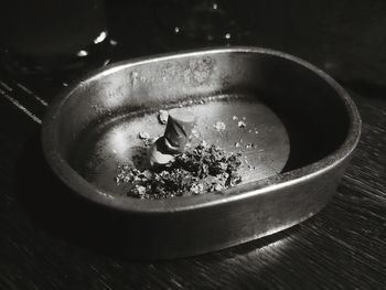 Close-up of food on table