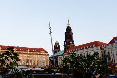 Historic building against clear sky