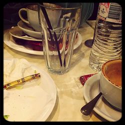 Close-up of food on table