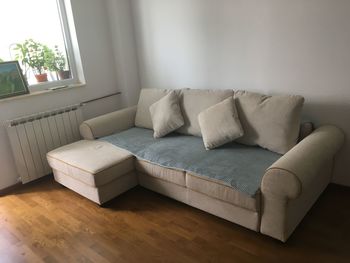 Sofa on table at home