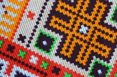 Full frame shot of multi colored fabric