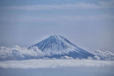 Scenic view of mountain against sky