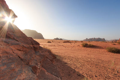 Rock formation at desert