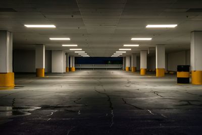 Illuminated light fixtures in basement