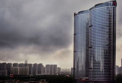 Modern cityscape against sky